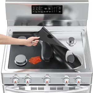 Teflon Gas Stove Pad, Non-Stick High-Temperature Stove Top Protector, Oil-Resistant and Dirt-Proof Cleaning Mat, Kitchen Essential