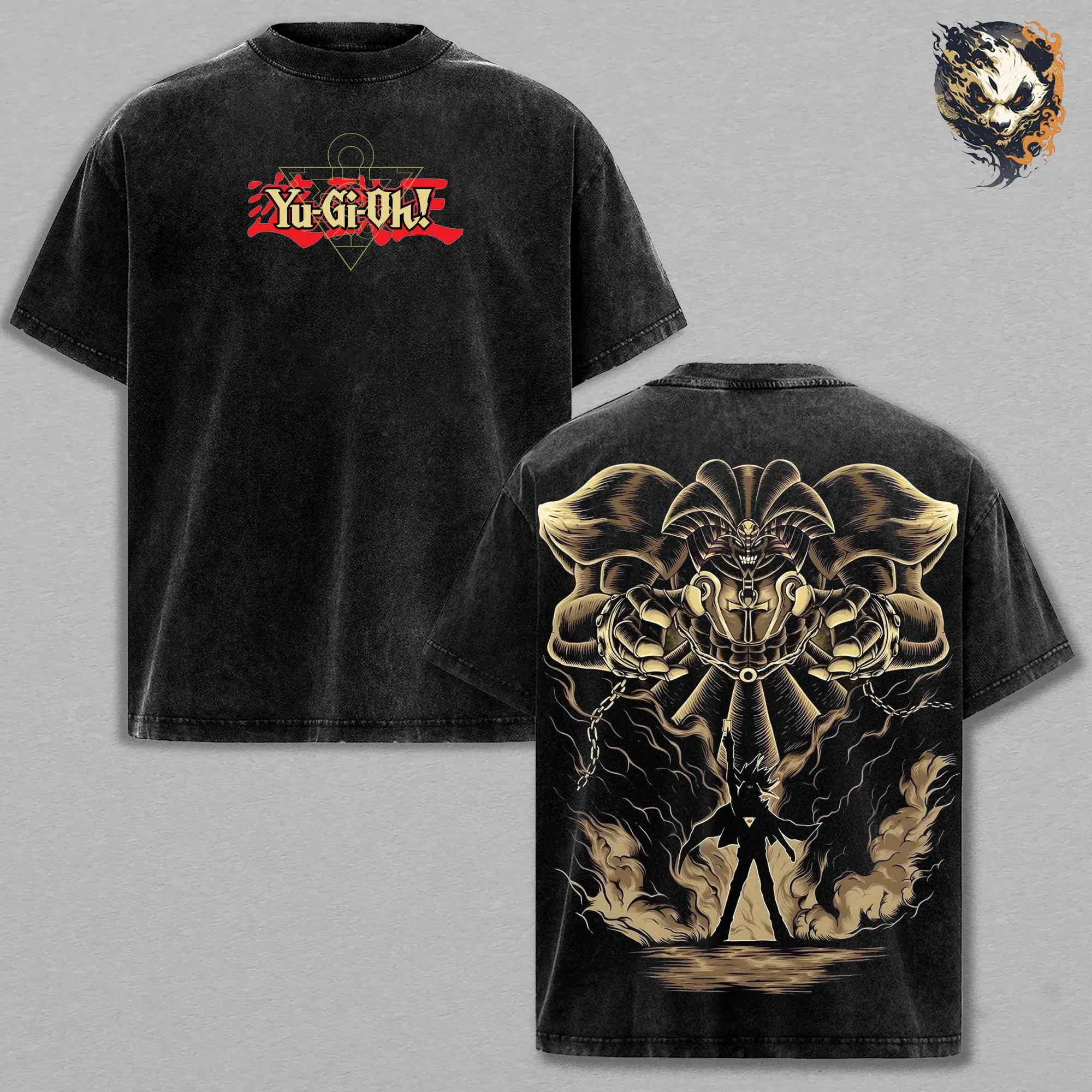 Yugi Exodia Anime Washed Tee – Yu Gi Oh Graphic T-Shirt, Card Game Aesthetic Duelist King Energy Streetwear Retro Anime Vibe Trendy Otaku Gift Hype Anime Fashion