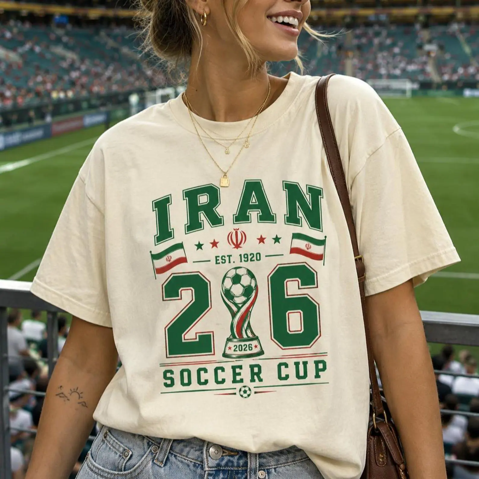 Vintage Iran Soccer Club Shirt, Retro 90s Flag Iran Team Football World Soccer Cup 2026