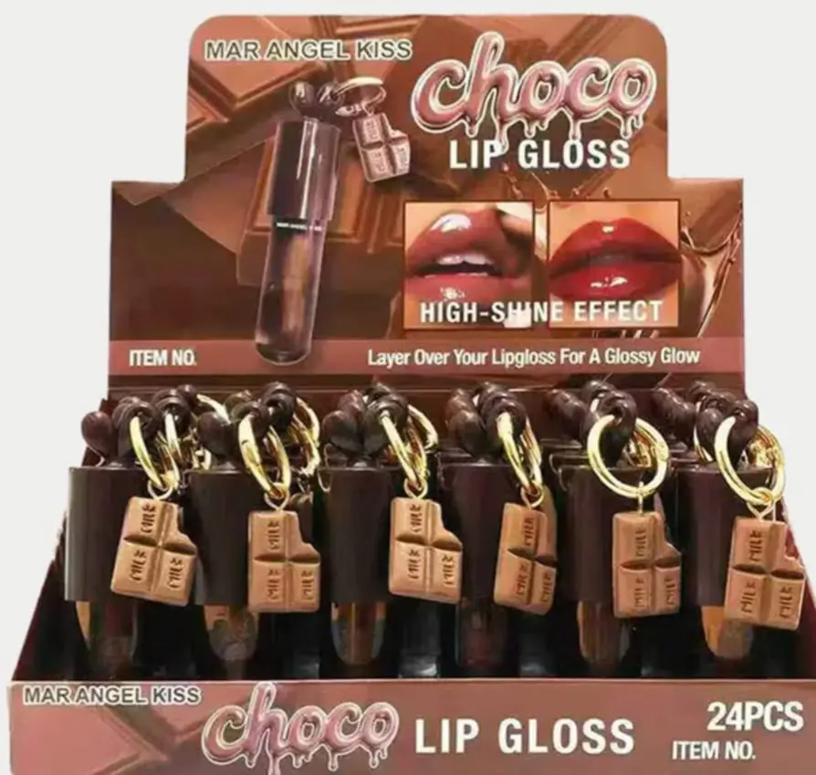 Lipstick // Chocolate lip gloss with keychain