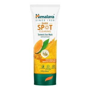 Himalaya Dark Spot Clearing Turmeric Face Wash, Gentle Cleansing Formula with Cold-Pressed Turmeric & Licorice Extract for Brighter, Radiant-Looking Skin