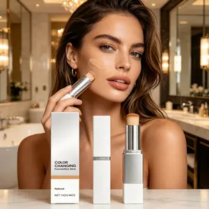 AMZ Foundation Stick Natural  Color Correcting Foundation Stick Lightweight Cream Formula Natural Looking Coverage Pore Blurring Soft Matte Finish Waterproof Long Wear Makeup Stick