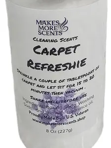 Makes More Scents Carpet Refresher, Black Cherry Merlot Scented Household Baking Fragrance, 8 oz Vanilla-Infused Carpet Cleaner