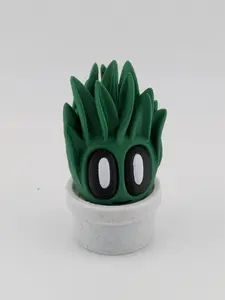 🐍🌿 Snake Plant Blob! 🪴 3" Articulated Spiky Leaf Fidget & Planter Set ✨💚