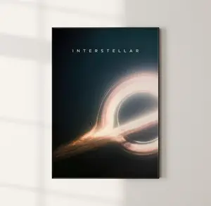 Interstellar Minimalist Poster | Christopher Nolan | Interstellar Gift | Space Art