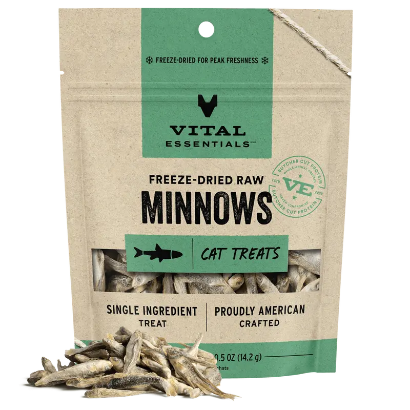 Vital Essentials Freeze-Dried Raw Minnows Cat Treats