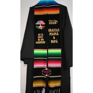 *2026* Fruto - Black Graduation stole Sarape Sash IN STOCK