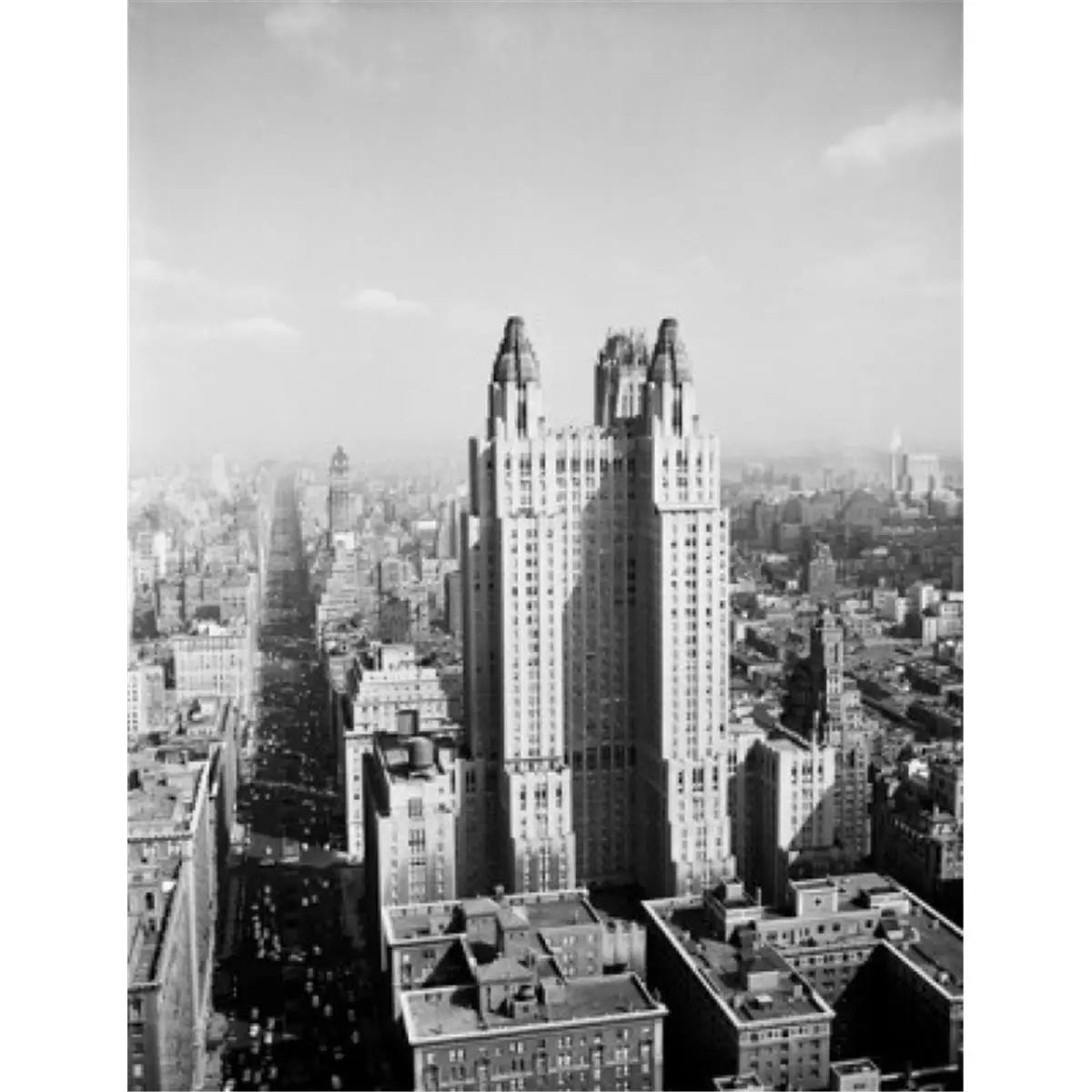 USA New York City Skyline Printed Paper Poster - 24 x 36 in 1-Piece Wall Art, Home/Office Decor, One-Piece