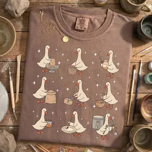 Silly Goose Pottery Sweater – Funny Goose Meme Shirt, Ceramic Artist Gift for Pottery Lovers, Comfort Colors Mother’s Day