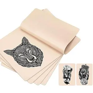 5 Pcs Blank Tattoo Skin Practice, Fake Skin Double Sides 8x6in Tattooing Microblading Eyebrow Practice Skin Kit Tattoo Supplies for Tattoo Beginners and Experienced Tattoo Artists