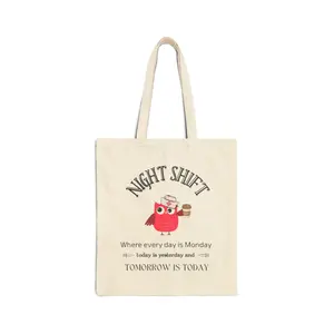 Nurse Tote Bag, RN Gift, Night Shift Nursing Tote, Funny Nurse Bag, Nursing Student Gift, Canvas Nurse Bag, Nurse Graduation Gift, Hospital