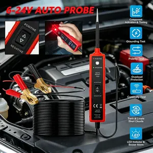 Digital Automotive Power Probe Tester, LED Electric Circuit Diagnostic Tool, Car Voltage & Continuity Tester, Compact Auto Electrical Repair Tool for Professionals & DIY Enthusiasts