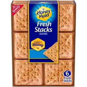 Honey Maid Fresh Stacks Graham Crackers, 12.2 oz (6 Stacks) Snack Chocolate