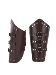 Viking Style Wrist Guard European Medieval Knight Cosplay Stage Costume Prop, Single Piece, Not a Pair, Perfect for Historical Reenactments