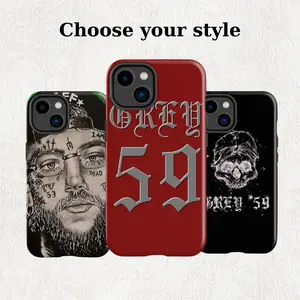 Sboy G59 Uicideb0y Tough Case Cover For iPhone 17/16/15/14/13/12/11/X Plus Pro Max Mini, Grey Day 59 Merch Phone Case, Gift For Fans
