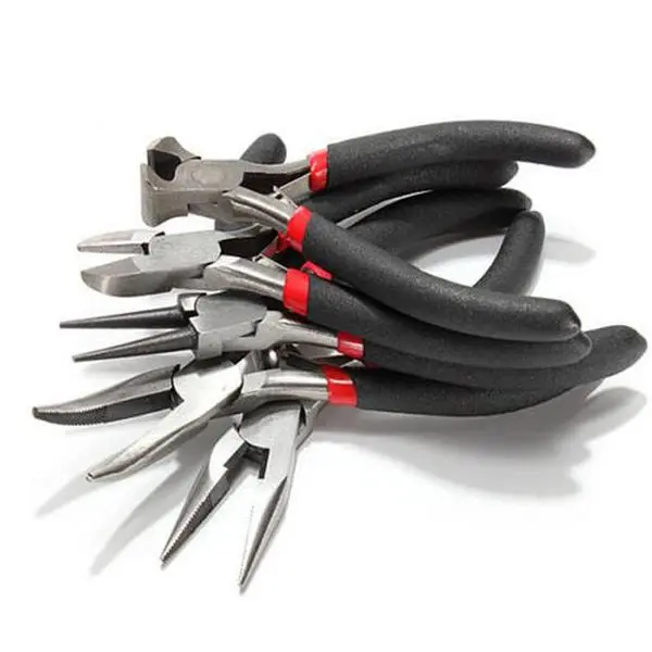 Yokoma Handmade Bead DIY Jewelry Pliers - 5-in-1 Multi-purpose Hand Tool with 1 x Bent Nose Pliers, Gift Packaging for Jewelry Makers, All Seasons Household Use