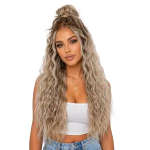 Luxury Water Wave Lace Front Wig – Natural Look Heat Resistant Hair