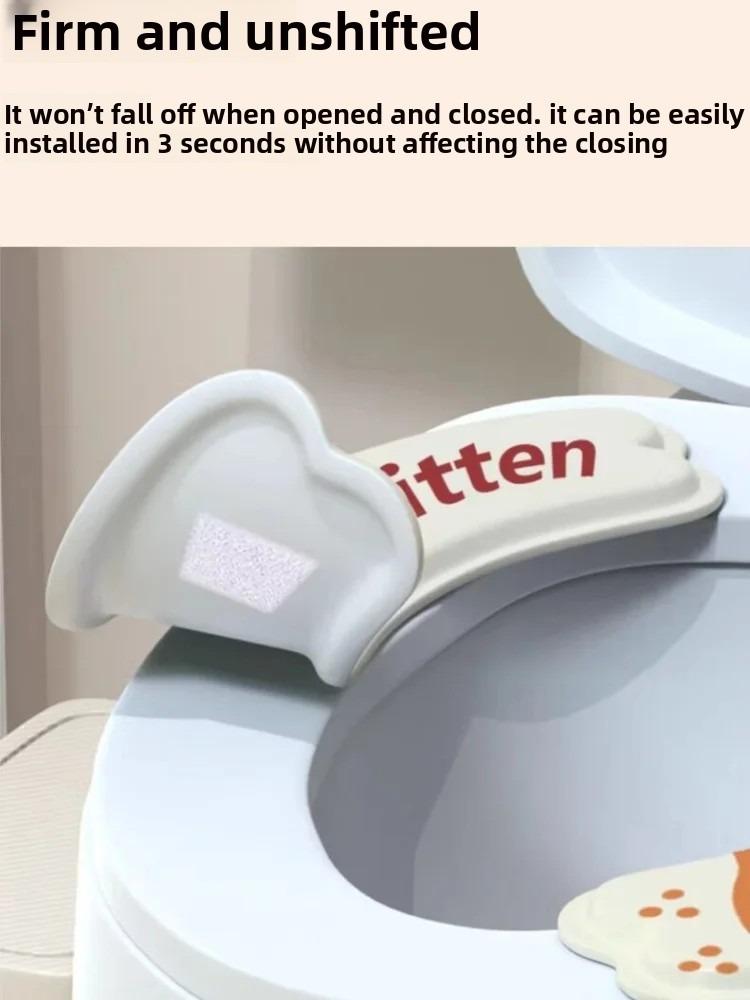 Cute Cat Dog Toilet Seat Pad Waterproof EVA Easy Clean Universal Fit Toilet Cover Mat for Bathroom