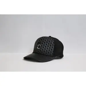 Cuadra Men's Black Western Cap with Stud Detailing