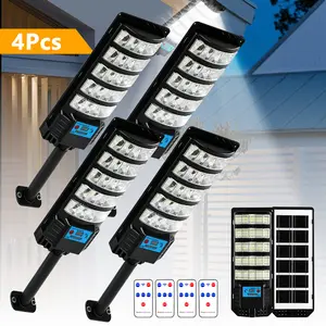 New Three-Sided Wide-Angle Luminous Solar Garden Wall Lamp, 300W