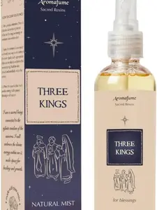 Three Kings Natural Resin Room Mist Spray by Aromafume | 1 x 100ml / 3.38 fl oz | Ideal for Spirituality & Rituals | Made with Pure Boswellia, Serrta & Benzoin extracts | Non-Alcoholic, Non-Toxic & Vegan