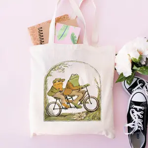Frog And Toad Bag, Vintage Classic Book Tote Bag, Tote Bag for Gift, Frog Tote Bag, Aesthetic Tote Bag, Tote Bag for Books, Library Tote Bag