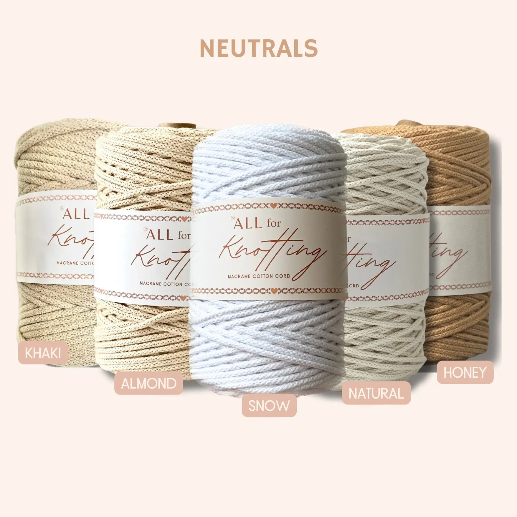 AFK Braided Cord | Macrame Cotton Cord | 40 Beautiful Colors