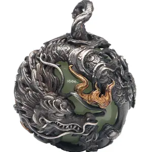 East Sea Soul - Dragon Pearl Pendant Necklace & Charm- A mystical treasure of power