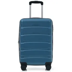 20-Inch Hardshell ABS Carry-On Luggage, Durable Expandable Travel Suitcase with 360-Degree Spinner Wheels and TSA Lock