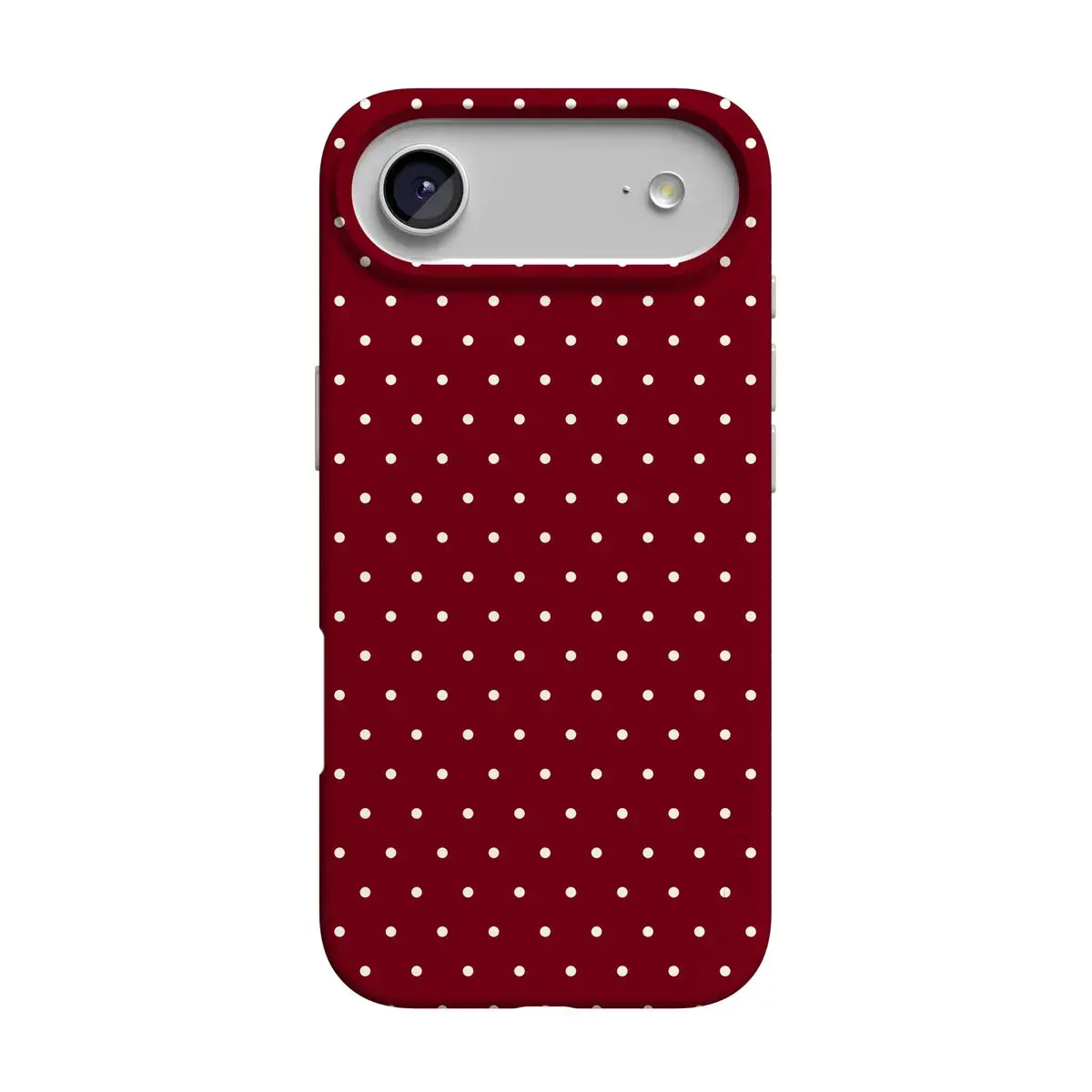 Casely iPhone 17 Air Case | On the Dot | Maroon Polka Dot | Compatible with MagSafe | Classic Ultra Thin Design