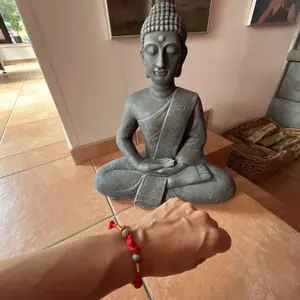 BuddhaStones Red String Jade Lucky Charm Bracelet Attract Wealth Fortune Positive Energy Braided Unisex Feng Shui Anklet for Men Women