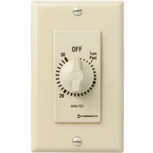 Intermatic FD30MC FD30M Spring Wound Countdown Timer, 30 Min, SPST, Ivory