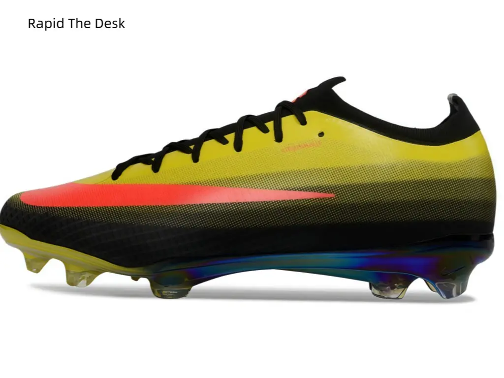Eye-catching two-tone soccer cleats that boost your ball control on the field