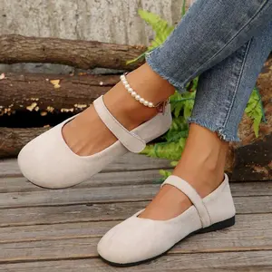 Women Ballet Flats Slip On Comfortable Low Wedge Heel Elegant Office Work Shoes Dressy Casual Round Toe Flats for Women All Year Round Breathable Soft Sole Stylish Design