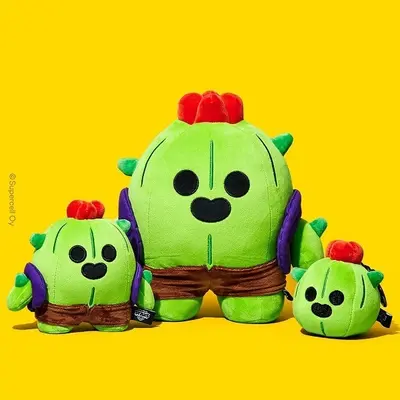 Brawl Peluche Spike Supercell Oficial Peluche De Melodie Brawl