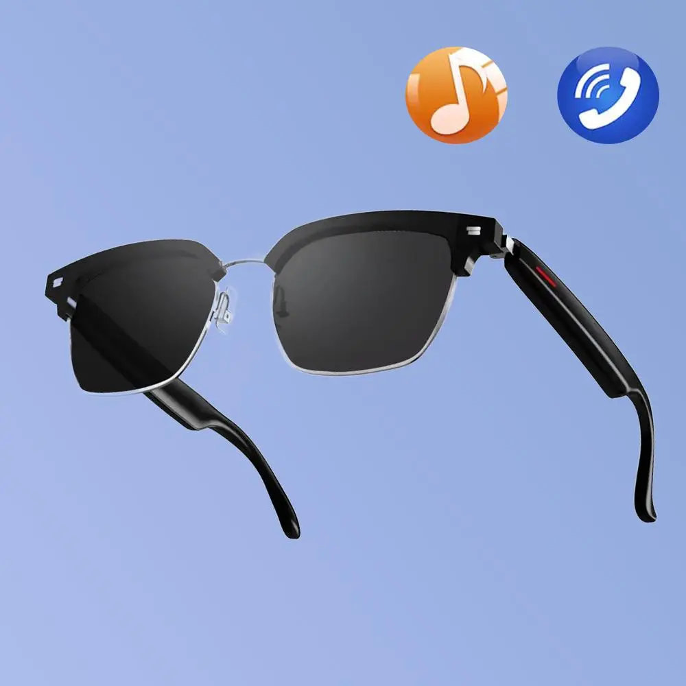 SENBONO Multifunctional Smart Glasses, Touch Control Stylish Unisex Smart Glasses, Wireless Audio Glasses for Office, Outdoor, Sports, Driving, Smart Glass Eyewear