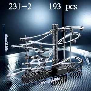 Roller coaster track building toys, pinball track toys; multiple levels available to suit both beginners and advanced players.（231-2）
