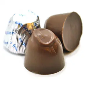 Asher Sugar Free Milk Chocolate Cordial Cherry Silver Foil 6lb