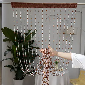 18strips New Romantic Heart-shaped Pearl Curtains, Plastic Door Curtains, Crystal Partitions, Entrance Hall and Toilet Curtains, Beaded Curtain