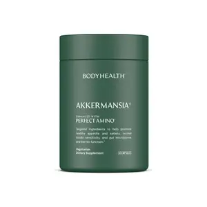 BODYHEALTH Akkermansia+ Probiotic Supplement for Metabolic Efficiency & Gut Health with Delayed-Release Capsules 30 Count Dietary Supplement - Healthcare, Sugar Free, Gluten Free