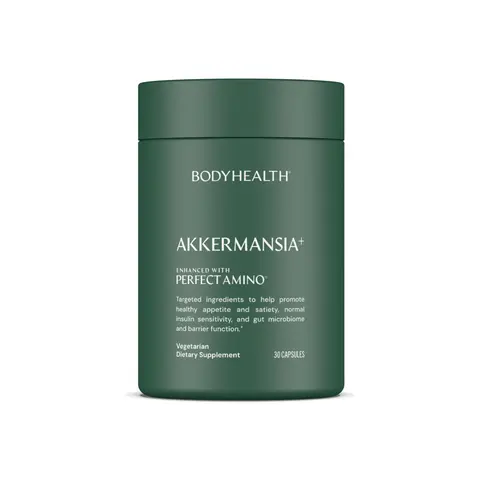 BODYHEALTH Akkermansia+ Gut-Friendly Probiotic Supplement - 30 Delayed-Release Capsules for Metabolic Efficiency & Carbs Burning, Sugar-Free Dietary Healthcare Support