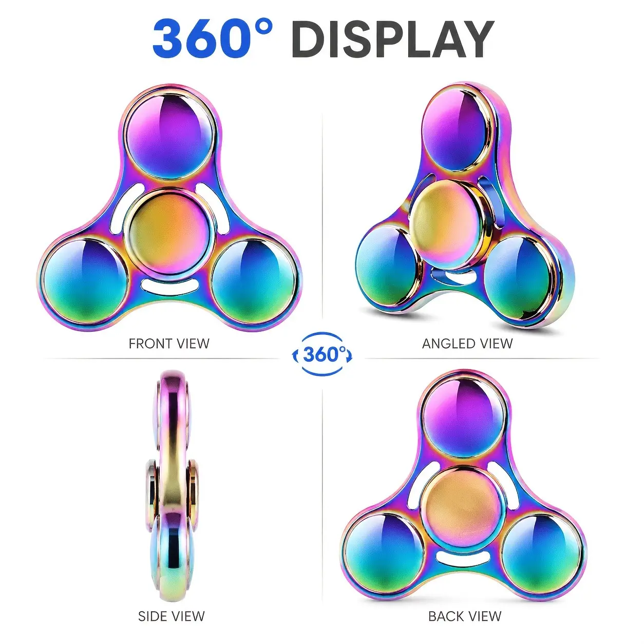 Cool Metal Fidget Spinner Toy, Sensory Relax Fidget Spinner, Party Favor, Children's Gift, Magic Prop