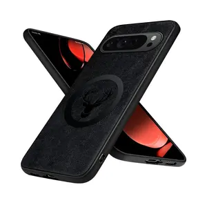Luxury Faux Leather Phone Case, Magnetic Phone Protective Cover, Phone Accessories Compatible with Google Pixel 9pro/9A/Pixel 9xl/Pixel 8A/Pixel 8pro/Pixel 7, Casing