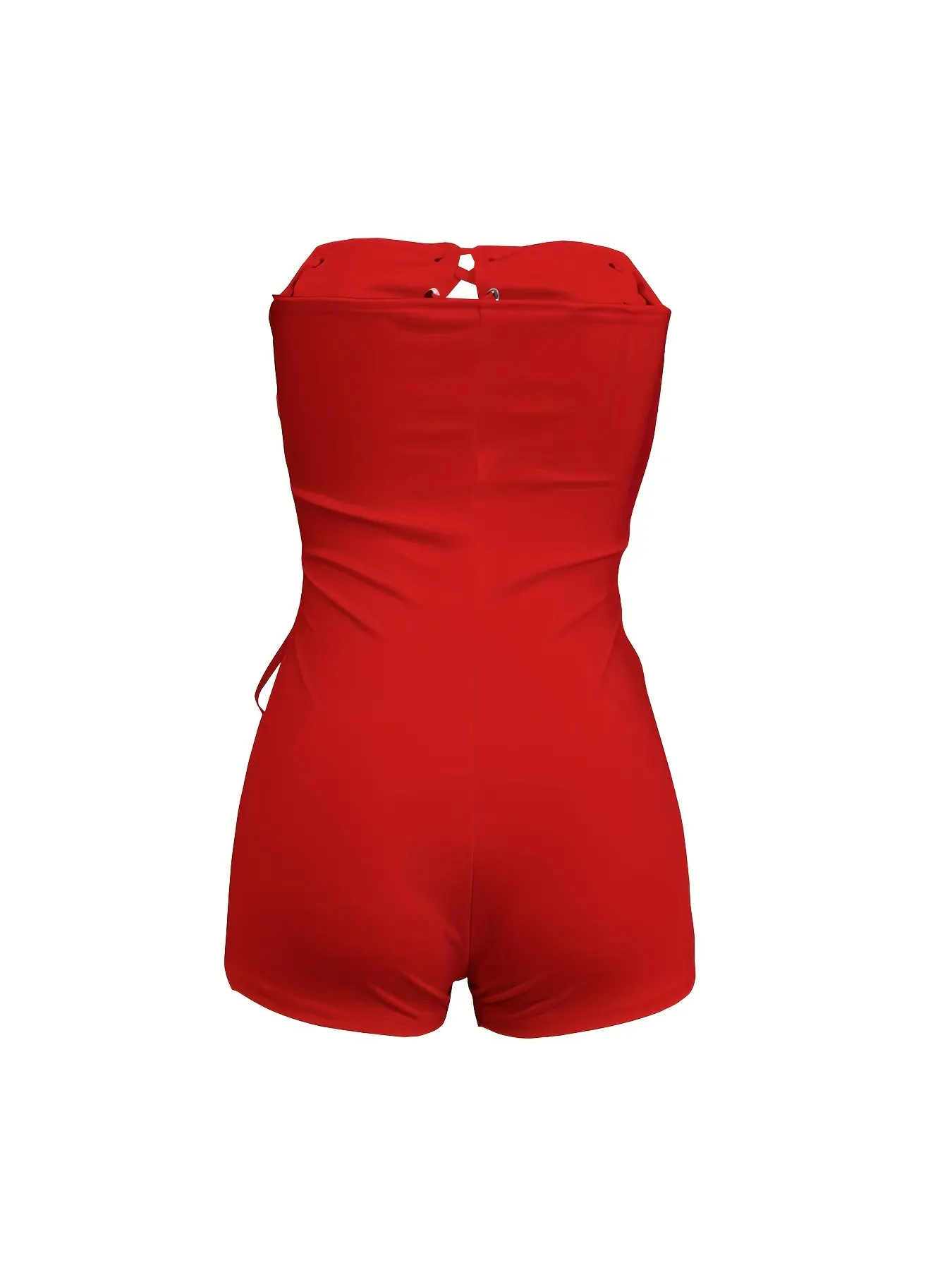 Women's Sexy Streetwear Nightclub Style Jumpsuit, Slim-Fitting Plain  Design, Perfect for All Seasons, Trendy Fashion Piece - TikTok Shop