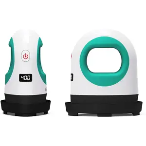 Heat Press Mini Heat Press Machine, Small Heat Press for T Shirts, Hats, Heating Transfer Projects,14 Levels Temperature Setting (White&Green)