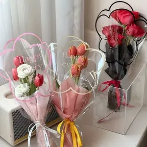 20 Piece Flower Packaging Bags, Waterproof Reusable Floral Decor Materials, Ideal for Valentine's Day, Mother's Day, Birthdays, Weddings, Graduations