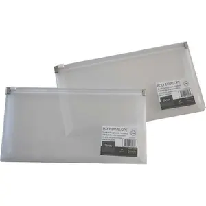 Filexec Zipper Envelope - Side Loading- Clear- Set of 12
