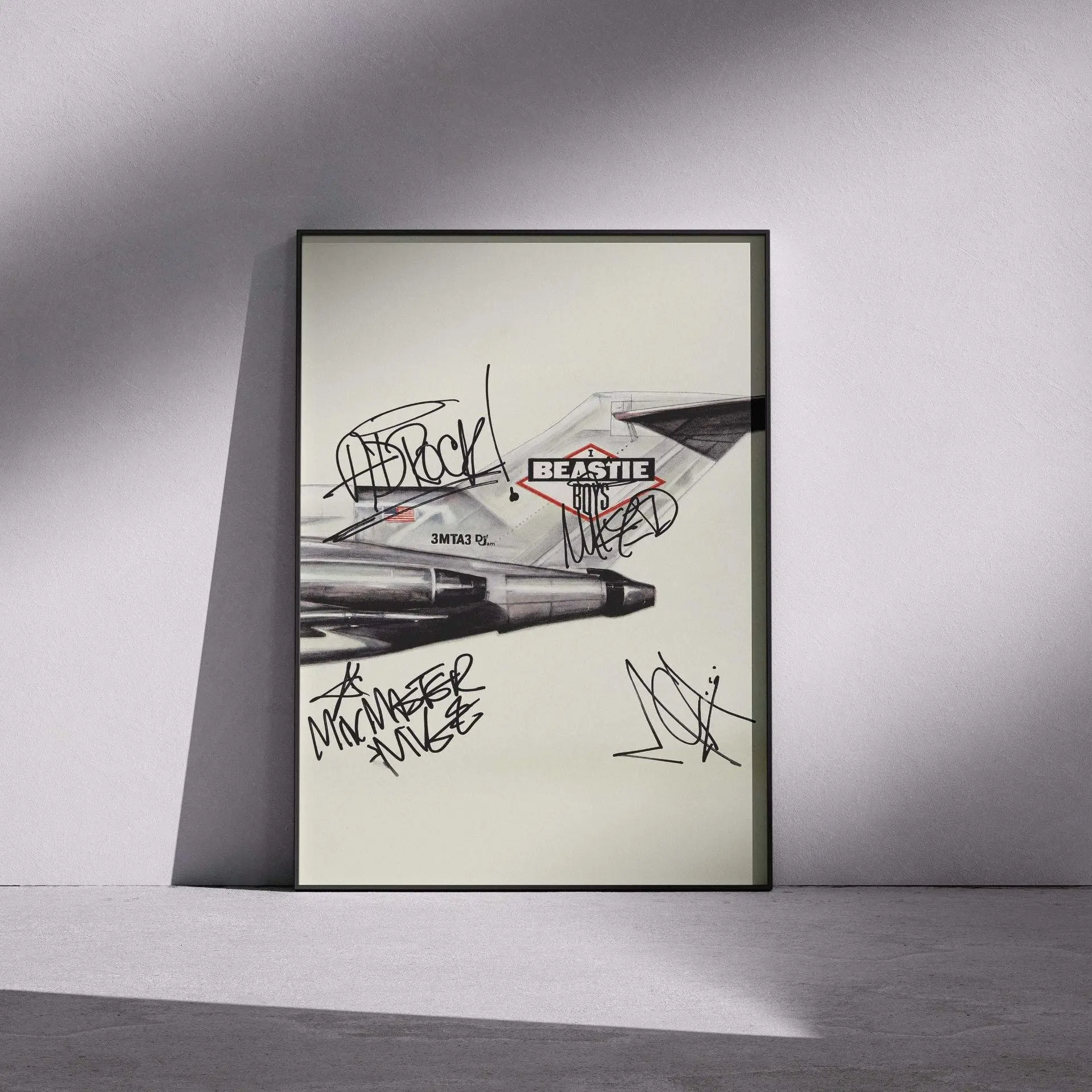 Unframed Poster – Frame Not Included – Beastie Boys Licensed to Ill Poster, Mike D Ad-Rock MCA Wall Art, Vintage Hip Hop Album Cover Print, Rap Music Room Decor, Fan Gift, MADE IN USA
