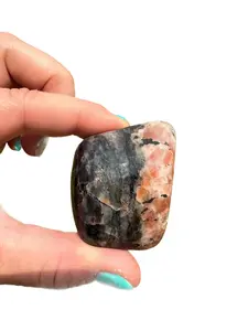 New Moon Beginnings Iolite Sunstone Tumbled Stone - Natural Color with Unique Patterns