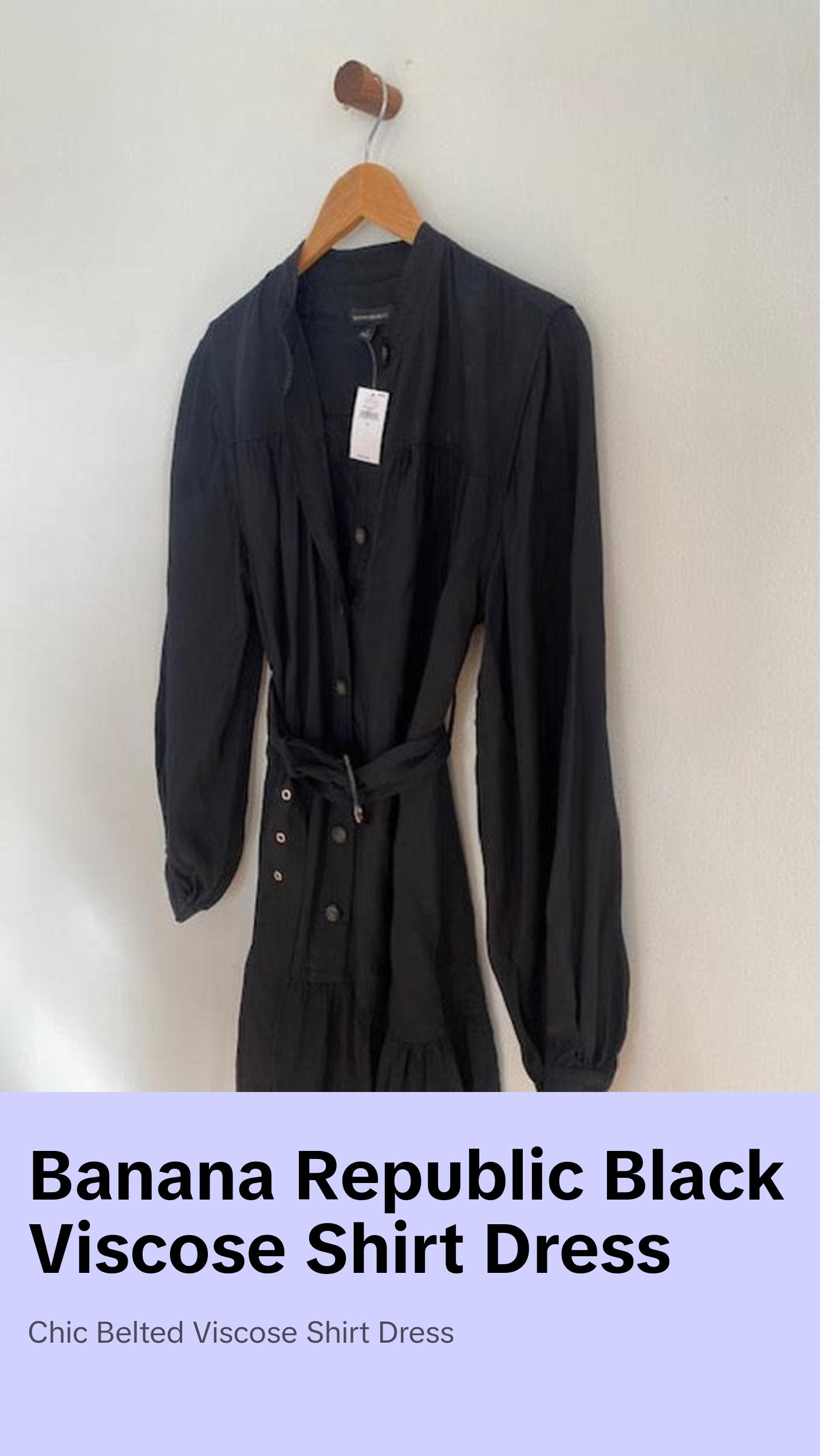 Banana Republic Viscose Shirt Dress